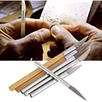 Cuchillo de ágata- juego de bruñidor de ágata con filo de cuchillo- herramientas de pulido artesanal- tallado de metales…